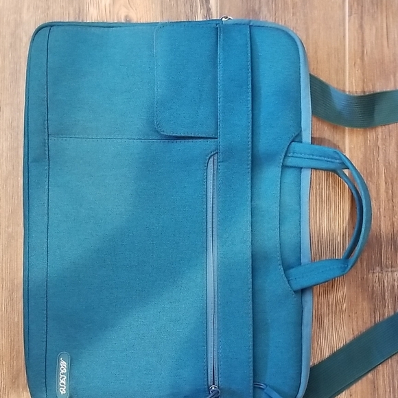 Mossimo Supply Co. Blue Laptop Bag with Sleek Design - Picture 3 of 12